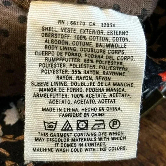 Hei Hei | Anthropologie Tinsley Floral Cropped Asymmetrical Zip Moto Jacket - Picture 10 of 10